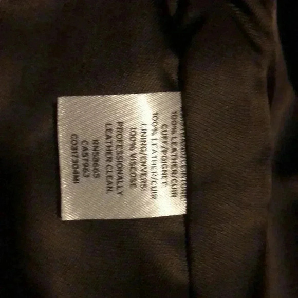 Nordstrom signature Caroline Issa LS brown patent leather and suede jacket 14 - Picture 5 of 5